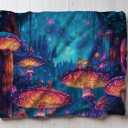 Emily gift Enchanted Forest Throw Blanket - Magical Mushroom Pathway - Mystical Woods Decor - Fantasy Home Accessory - Perfect for Dreamers