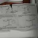 Solid Wood Overbed Bedside Table with Wheels, Adjustable Medical Tilt Top Hospital Bed Table Over The Bed, Rolling Laptop Desk, Mobile Standing Desk for Hospital and Home Use (Walnut)