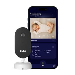 Owlet Dream Sight  Smart HD Video Baby Monitor with 2K Camera, Cry, Motion & Sound Alerts, Temp + Humidity Monitoring, Secure WiFi, 2-Way Talk, Compatible with Dream Sock