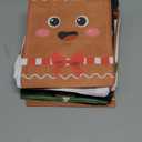 Photect 32 Pack Christmas Gift Bags with Handles Non woven Christmas Tote Goodie Bags for Kids Holiday Candy Santa Goody Gift Wrapping Xmas Party Favors Supplies