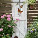 Monarch Butterfly Sun Catcher Indoor Window Handmade Stained Glass Window Hanging Flowers for Decoration Monarch Butterfly Gift for Women Mother Mom Grandma Friends Wall Art for Home Decor