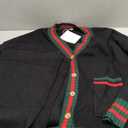 Women's 2 Piece Outfit Lounge Set Trendy Cardigan Sweater Pants Sets V Neck Button Pocket Knit Matching Loungewear (Large)