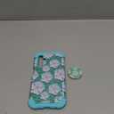 Hocase for Galaxy A15 5G Case, Heavy Duty Shockproof Protection Soft Silicone Rubber Bumper+Hard Plastic Hybrid Protective Case for Samsung Galaxy A15 5G (6.5") 2024 - White Flowers