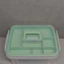 HEY FOLY 15qt Clear Medicine Organizer Storage Box with Tray, Plastic First Aid Box Empty, Thickened Medicine Container Chest, Multipurpose Medical Case with Labels, Medicine Caddy with Lids Handles