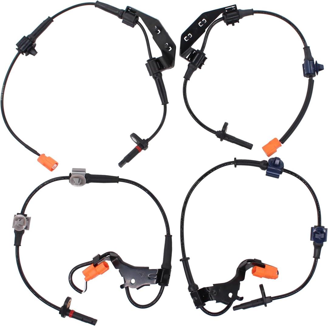 MOTOKU Front Rear ABS Wheel Speed Sensors Set for Honda CR-V 2.4L 2002-2006 Left Driver and Right Passenger Side