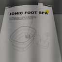 Ionic Foot Bath Detox Machine,Foot Detox Foot Bath Soak Tub with 2 Arrays,80 Disposable Foot Spa Liners,Detox Sea Salt,Folding Foot Spa Bucket,Home Salon-Level Foot Soaking Tub