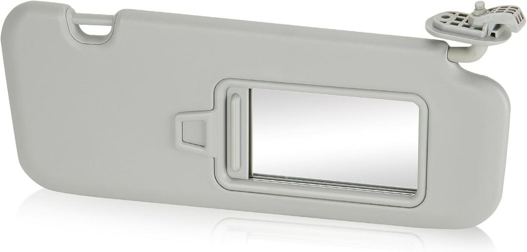 Gray Passenger Right Side Sun Visor Replacement Compatible with Hyundai Elantra 2017 2018 2019 Replace 85210F0100TTX