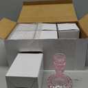 Maxcheck Set of 6 Candlestick Holders Taper Glass Candle Holder Decorative Candle Stand for Wedding Party Table Centerpiece Anniversary Festival Home Decor(Pink)