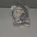 LESYPET Dog Coat for Small Dogs, Windproof Doggie Puffer Jacket with Leash Hole, Extra Warm Dog Jacket Winter Coat, Grey, Medium