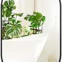 Fabuday Black Oval Bathroom Mirror for Over Sink - 20x36 Wall Mounted Oval Vanity Mirrors with Matte Metal Frame for Bedroom, Living Room, Dresser, Hallway, Entryway Decor, Horizontally/Vertically