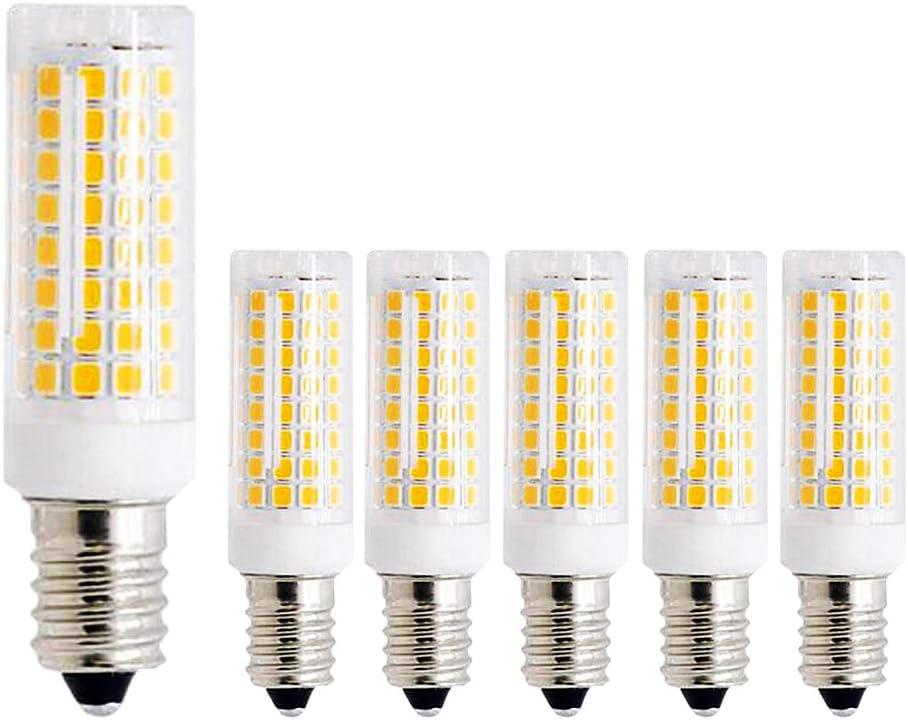 10W E12 Dimmable LED Candelabra Bulbs - 3000K Warm White Replacement 80W Equivalent Incandescent Bulbs, E12 Ceramic Corn Light Bulbs for Home Lighting, Ceiling Fan, AC120V (6 Pack)