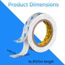 Double Sided Foam Tape Heavy Duty 1 inch x16.5Ft | PE Strong Adhesive Tape | Vibration Resistant | for Indoor/Outdoor Paint Wall Mounting Picture Hanging Poster | Damage-Free (1in/25mm x16.5Ft)