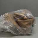 ULTCOVER Rectangular Patio Heavy Duty Table Cover - 600D Tough Canvas Waterproof Outdoor Dining Table and Chairs General Purpose Furniture Cover Size 88L x 62W x 28H inch (Brown)