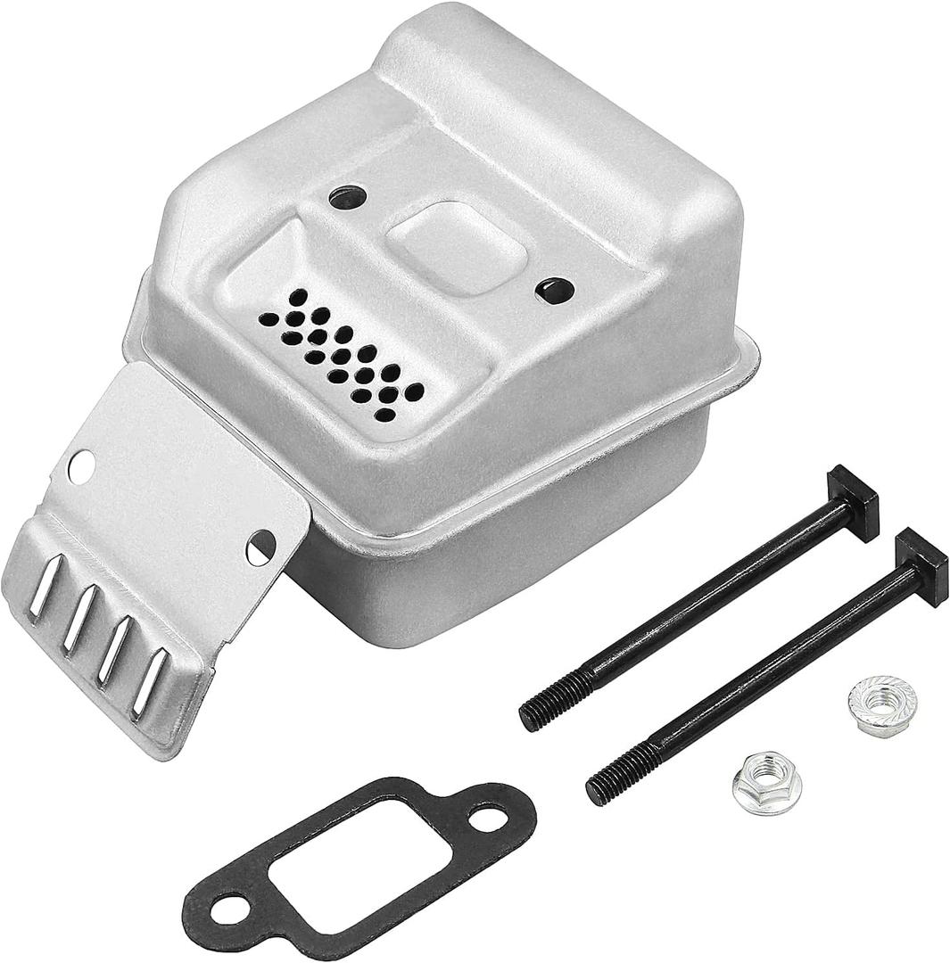 MS180 Exhaust Muffler Kit for For STIHL 017, 018, MS170, MS180 Chainsaws - Replaces OEM 1130 140 0600, 1130 145 2900, Includes Muffler Gasket, Cover, Bolts, Nuts