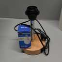 Yarra-Decor Bedside Table Lamp with USB Port - Touch Control for Bedroom Wood 3 Way Dimmable Nightstand Lamp with Round Flaxen Fabric Shade for Living Room, Dorm, Home Office (LED Bulb Included)