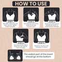 Double-Sided Adhesive Bra Inserts Pads for Women | Push-Up, Reusable & Waterproof Lift Cups for Bikinis, Bras & Swimwear (Nude, Large) (M)