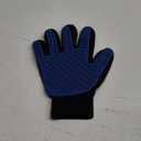 Pet Hair Remover Glove - Gentle Pet Grooming Glove Brush - Deshedding Glove - Massage Mitt with Enhanced Five Finger Design - Perfect for Dogs & Cats with Long & Short Fur - 1 Pack (Right-Hand), Blue
