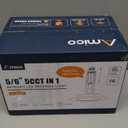 Amico Recessed Lighting 5/6 Inch, 12 Pack 5CCT Flat LED Can Lights, 2700K/3000K/4000K/5000K/6000K Selectable,12W Eqv 110W, 1050LM Brightness, Retrofit Installation - ETL & FCC, White