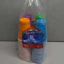 Hefty Party On Disposable Plastic Cups, Assorted, 16 Ounce, 100 Count