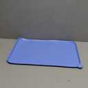 Waterproof Pet Feeding Mat with High Raised Edges, Heavier and Thicker Placemats for Cat Dog Water Bowl with BPA Free, Dogs Cats Food Mats for Messy Drinkers to Prevent Spill and Protect Floors (18.5" x 11.5", Blue)