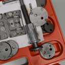 Big RED Torin 22 PCS Brake Caliper Press Tool Kit, Disc Brake Piston Caliper Compressor Tool Set for Brake Pad Replacement Reset, Red, ATRHS-E3318BR