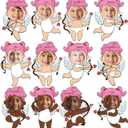 48 Set Valentine's Day Cupid Cutouts with Photo Space for Bulletin Board Decor Valentine DIY Photo Crafts Cupid Heart Paper Cut Outs for Kid School Home Chalkboard Wall Door Classroom Decors