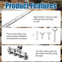 24" Positioning Calipers for Circular Saw, Adjustable Saw Guide