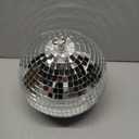 Alytimes Mirror Disco Ball - 8-Inch Cool and Fun Silver Hanging Party Disco Ball Big Party Decorations, Party Design