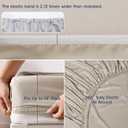 PHF 6PCS 100% Rayon Derived from Bamboo_ Sheets Set Queen Size,Cooling Sheets for Hot Sleepers,Wider Elastic Band & 16" Deep Pocket,Luxury Silky Soft Breathable Bedding Set & Pillowcase, Light Taupe