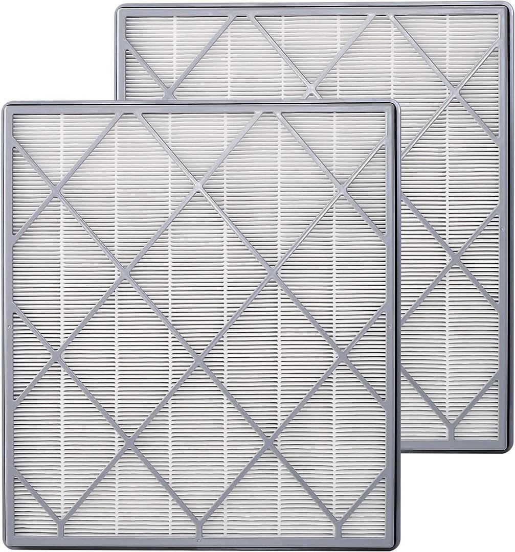 HE401 Filter Replacement for Shark Air Purifier 4-Fan Models, H13 True HEPA Filter Replacement Compatible With Shark HE401C HE402 HE405 HE400, HE4FKPET HE4FKPRO HE4FKBAS 100356-chn-1 Filter, 2 Pack
