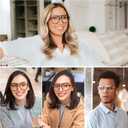 AMOMOMA 3 Pack Oversized Aviator Spring Hinge Reading Glasses for Women Men,Retro Blue Light Computer Reader Frame AM6081 (C1.black+c2.crystal+c3.yellow Tortoise)