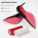 39 in Clear Sole Protector for High Heel Shoes Anti-Slip Transparent Sole Guard Stickers Compatible with Christian Louboutin Bottom Heels Crystal Shoe Sole Protector Pad(5 * 39 in)