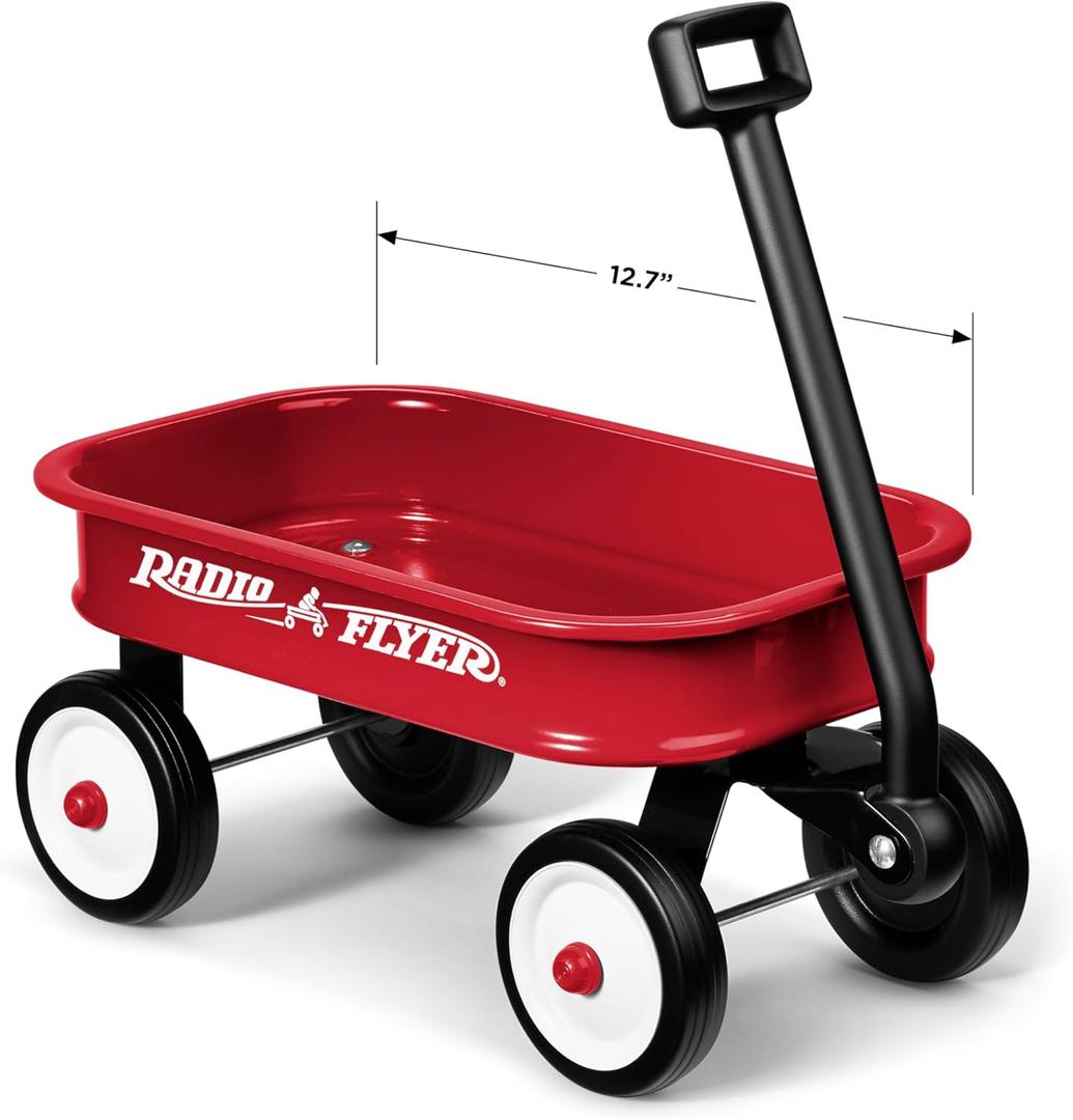Radio Flyer 12.5 Inch Kids Wagon, Toy Wagon for Kids, Rolling Cart, Carts with Wheels, for Ages 1.5+ Years