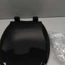 Ansffer Toilet Seat Round Soft Close16.5'', Toilet Lid Slow Close Quiet No Slam, Easy Installation & ReleaseSafe PP Material Easy Clean, Comfortable Ergonomic Design, 2 Years Support, Black Plastic