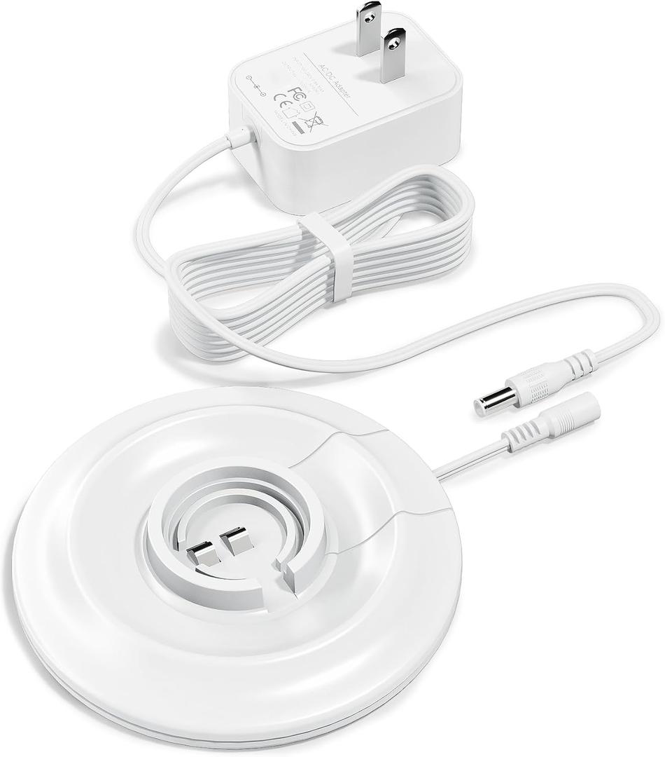 WUKUR Charger Base Compatible with Black and Decker CHV1410L Dustbuster Handheld Vacuum 23V Charging Base Replacement for Black and Decker Charger P/N 90571555-09