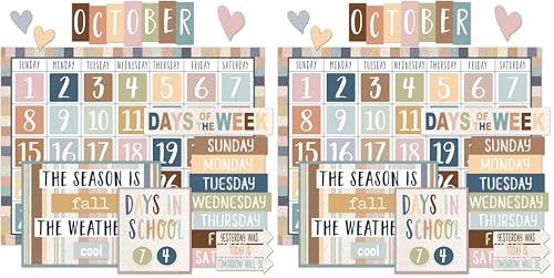 Teacher Created Resources Everyone is Welcome Calendar Classroom Bulletin Board Decor (TCR7119) (Pack of 2)