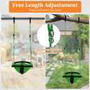 Hi-Na Swing Seats for Kids, Baby, Hand-Made Net Swing with Adjustable Rope, Suitable for Indoor, Outdoor, Backyard, Tree (Green)