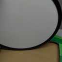 20 Inch Large LED Flush Mount Ceiling Light, 40W, 4350LM, 3000K/4000K/6000K CCT Selectable,Black Round Flat Panel Light Low Profile Ceiling Light Fitures for Hallway, Kitchen, Bedroom, Laundry(1PK)