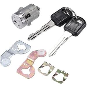 X AUTOHAUX 1Pcs Door Lock Cylinder w/ 2 Key for GMC Sierra 1500 2500 3500 Yukon for Chevy Silverado Tahoe Suburban for Hummer H2 for Cadillac Front Left Or Right Door Lock Tumbler NO.15298924