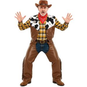 fun shack Adult Cowboy Costume for Men, Halloween Cowboy Outfit, Western Costume for Adults, Rodeo Dress-Up, One Size