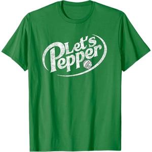 Volleyball Let's Pepper Practice Distressed Design T-Shirt,medium