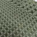 RESARE Waffle Bathroom Runner Rugs, Super Absorbent Bath Mat Non Slip Washable Quick Dry, Upgraded Ultra Soft Boho Bath Rugs with Tassels for Hallway Bedroom Laundry Room, 20"x32" Green