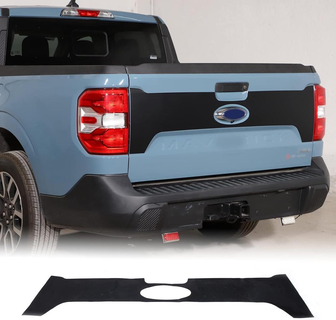 Aunginsy Ford Maverick 2022-2024 Tailgate Blackout Decal, Vinyl, Black, Modern Style, Waterproof, Rectangular, Outdoor Use, Vehicle Theme, Decal