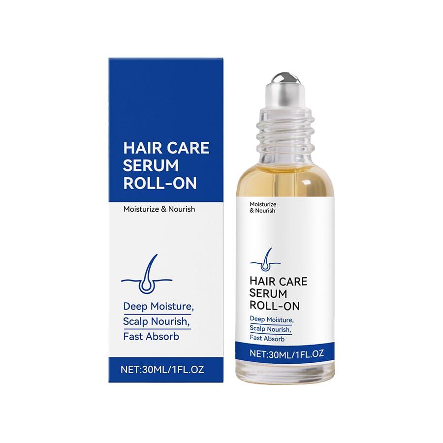 Hair Growth Serum Roll-On 30ml with Saw Palmetto, Rosemary & Pea Extract, No-Rinse, Fast-Absorbing, For All Hair Types. 1pcs
