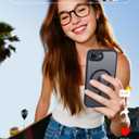 FNTCASE for iPhone 17e Case: iPhone 16e Phone Case [Compatible with Magsafe] Translucent Matte Cases with [Screen Protector] Military Grade Shockproof Protective Phone Cover - Black