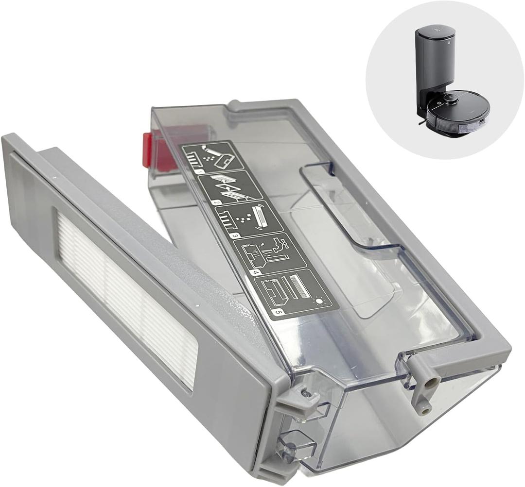 Dust Bin Box Compatible with Ecovacs Deebot Ozmo Yeedi T5/N5/T8/N8/T8AIVI/T8MAX/T8POWER/T9/950 Series Robot Vacuum Cleaner Parts