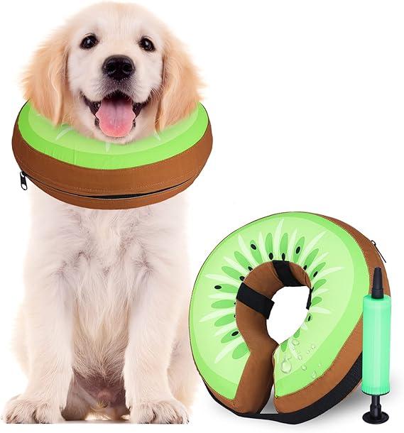 Soft Cone for Dogs, Dog Surgery Collar, Inflatable Dog Cone Collar, Dog Donut Collar, Blow Up Pet E Collar, Protective Inflatable Collar for Dogs, Recovery Collar for Dogs, Size XL