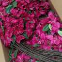 60 Pcs Artificial Faux Bougainvillea Fake Flower Silk Bougainvillea Branches UV Resistant Outdoor Indoor Decoration for Wedding Home Centerpieces Outside Decor (Rose Purple)