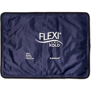FlexiKold Gel Ice Packs (Standard Large: 10.5" x 14.5") for Injuries Reusable, Back Pain Relief, Knee Wrap, After Surgery, Ice Pack for Knee, Shoulder  6300COLD by NatraCure