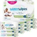 WaterWipes Sensitive+ Baby & Toddler Wipes, 3-In-1 Cleans, Cares, Protects, 99.9% Water, Textured Clean, Unscented & Hypoallergenic, 540 Count (Pack of 9)